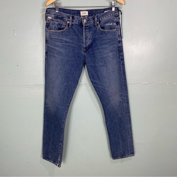 Citizens of Humanity Emerson Premium Vintage Sz 27 Distressed‎ Blue - Picture 1 of 11